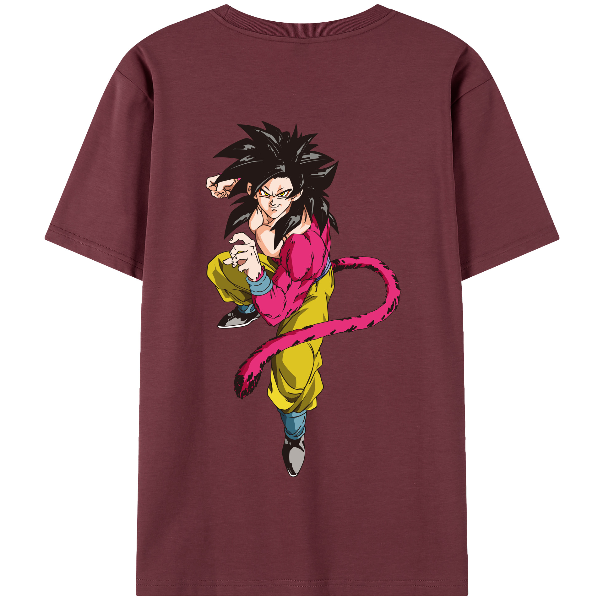 （画像用） ドラゴンボール 孫悟空（そん ごくう）Son Goku カカロット DRAGON BALL Kakarotto 綿100％半袖Tシャツ（背面プリント）